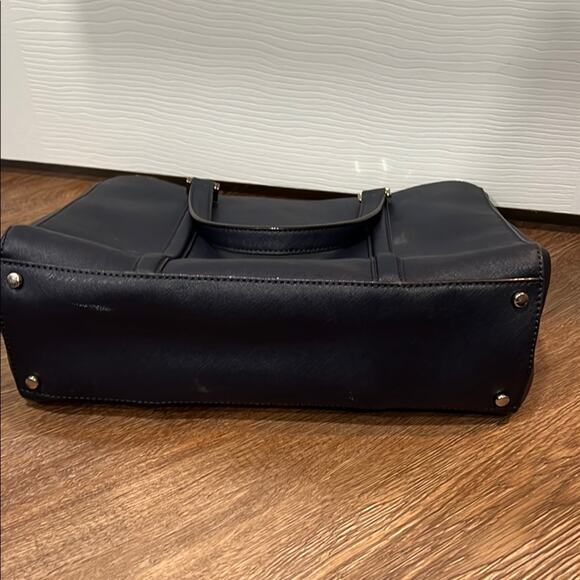 Kate Spade Navy Blue Leather Tote Bag - Picture 4 of 8